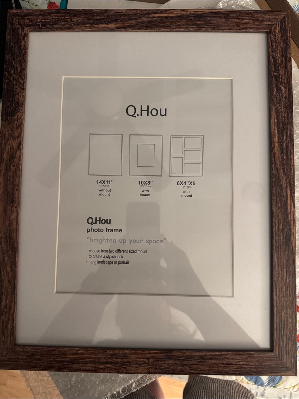 Brown Wood Photo Frame - Classic Home Accent